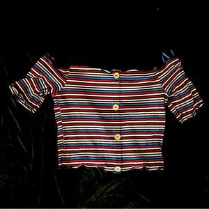 Ambiance stripe crop top